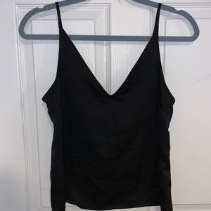 Black Satin Material Tank from Dynamite